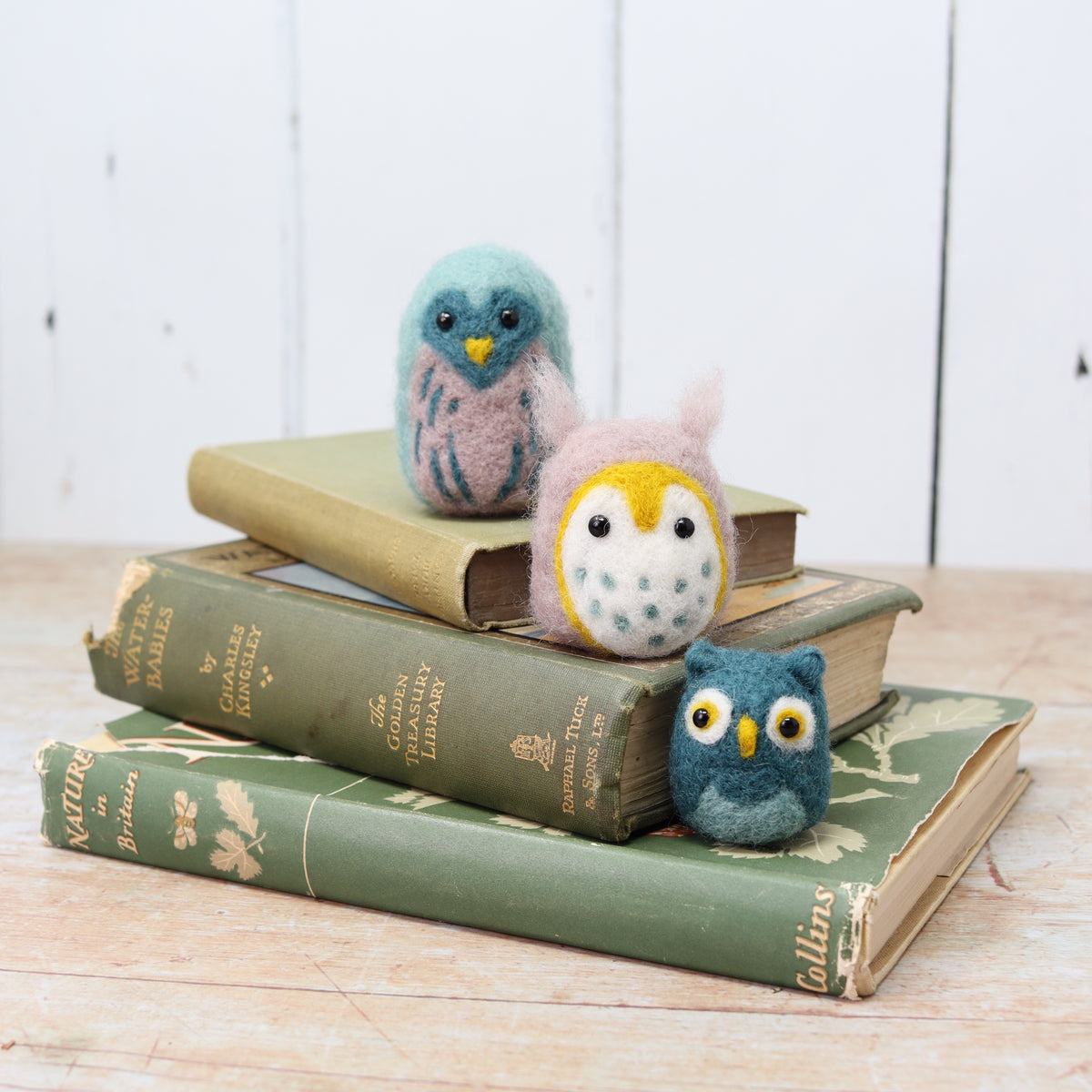 The Crafty Kit Company Owl Family Needle Felting Kit